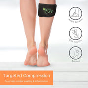 Reusable ice wrap for foot sprains and swelling control