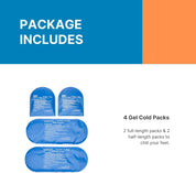 Microwaveable gel packs for optional heat therapy with cold therapy socks