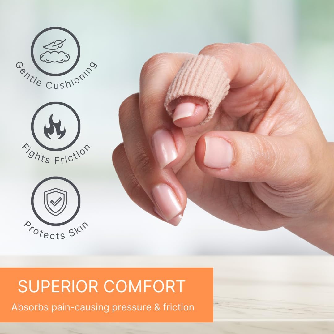 Discreet gel corn pad fitting inside most shoes without bulk