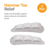 Three-loop toe crest design holding toes in alignment to reduce pain
