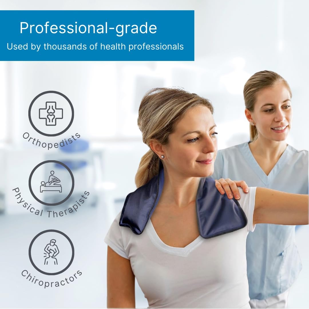 Leak-proof double-seam neck cold pack with wipe-clean nylon exterior
