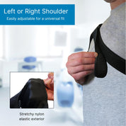Shoulder wrap used for contrast therapy as part of RICE treatment