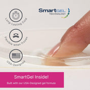 Set with two gel packs and four soft bamboo covers for comfort and hygiene