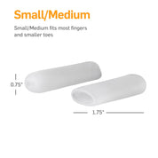 Hypoallergenic gel digit protectors providing irritation-free cushioning