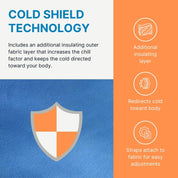 Cold Shield Technology insulating layer for longer-lasting chill