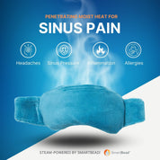 Soft weighted eye mask easing migraines, sinus pressure, and eye puffiness