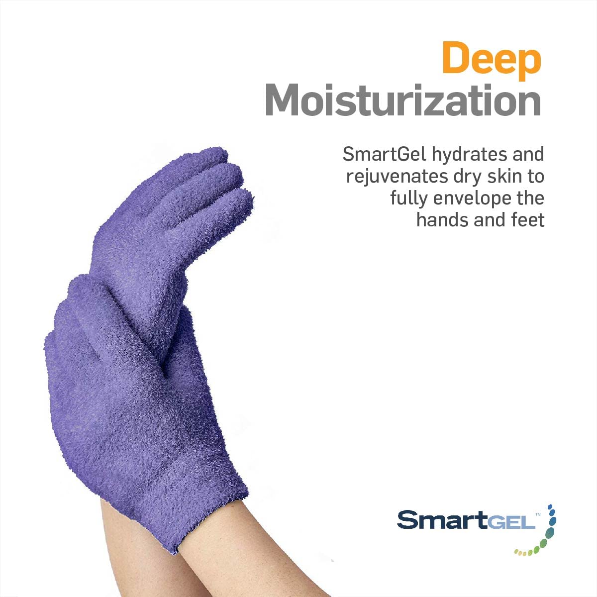 Close-up of inner gel lining activating with body heat for deep hydration