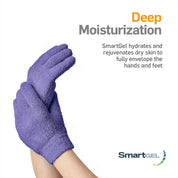 Close-up of inner gel lining activating with body heat for deep hydration
