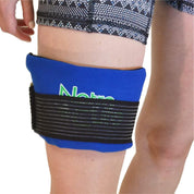 Reusable gel cold wrap staying pliable when frozen for comfortable therapy
