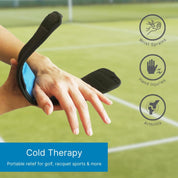 Cold therapy foot wrap to ease inflammation and soreness