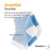 Pair of reusable, washable gel heel sleeves for smoother, softer skin