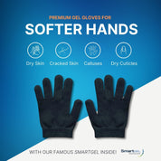 SmartGel™ hydration gloves infused with seven oils, shea butter, and vitamin E
