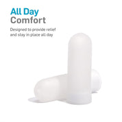 Soft elastic gel toe cap absorbing pressure and reducing friction during wear