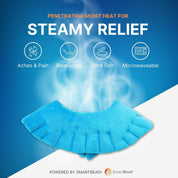 Microwavable moist heat shoulder wrap providing deep muscle relaxation