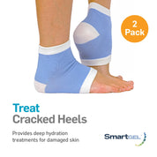 SmartGel heel socks releasing nourishing oils and vitamins for cracked heels
