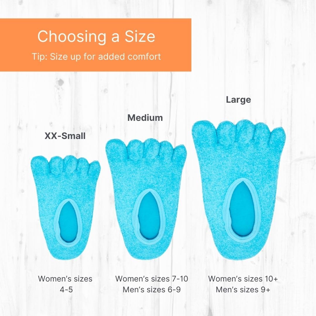 Five-Toe Gel Moisturizing Socks.