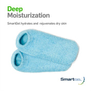 Close-up of inner gel lining in booties for deep hydration therapy