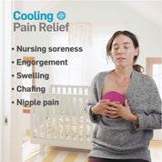 Soft bamboo fabric nursing pad reducing engorgement and swelling