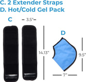 Anatomically contoured ankle brace that molds to foot and joint for secure fit