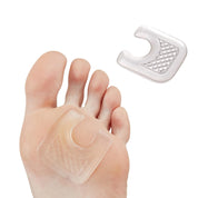 Clear gel callus cushion pad with Never Slip technology on forefoot