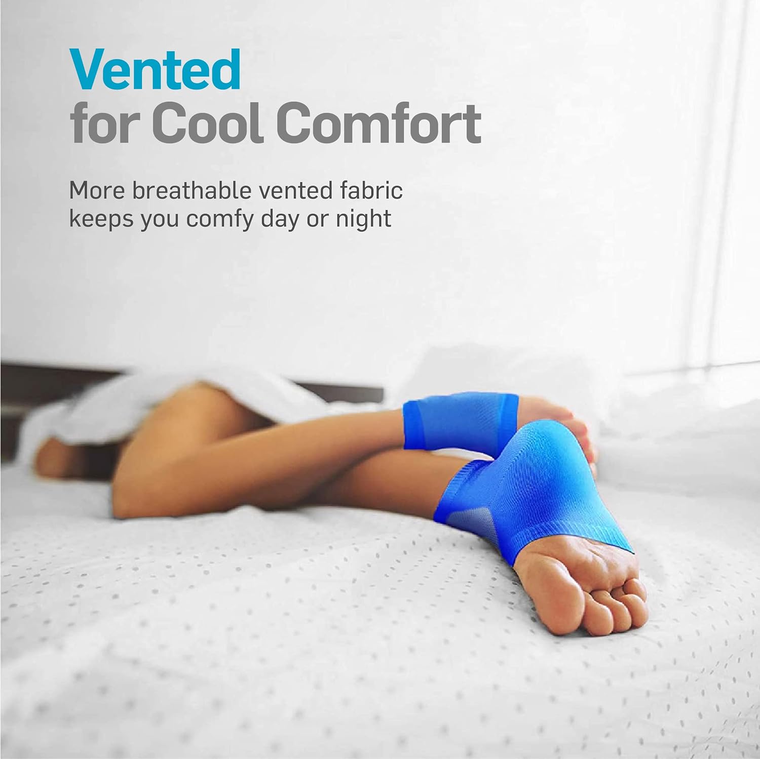 Pair of reusable, washable moisturizing heel sleeves laid flat