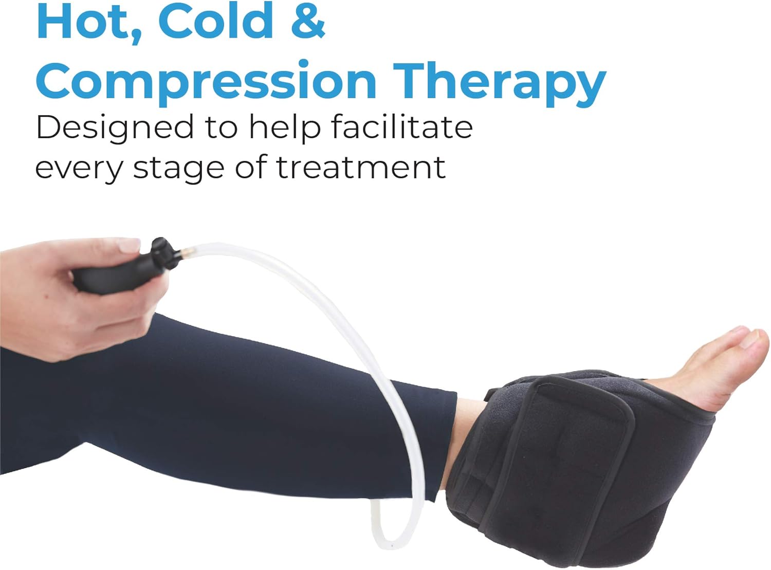Heated ankle support delivering soothing warmth to improve circulation