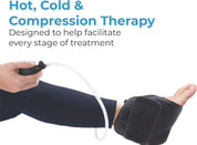Heated ankle support delivering soothing warmth to improve circulation