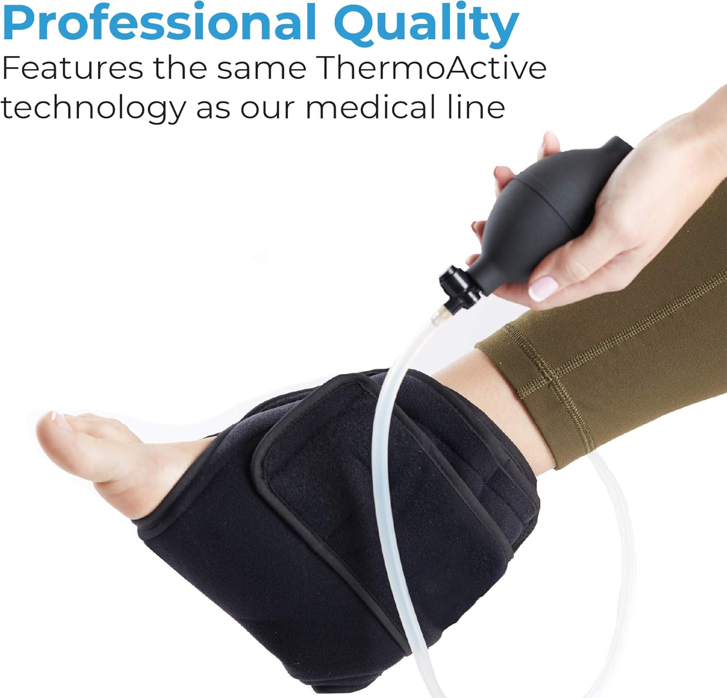 Ankle support with extender straps for customizable compression and sizing