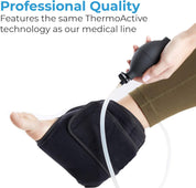 Ankle support with extender straps for customizable compression and sizing