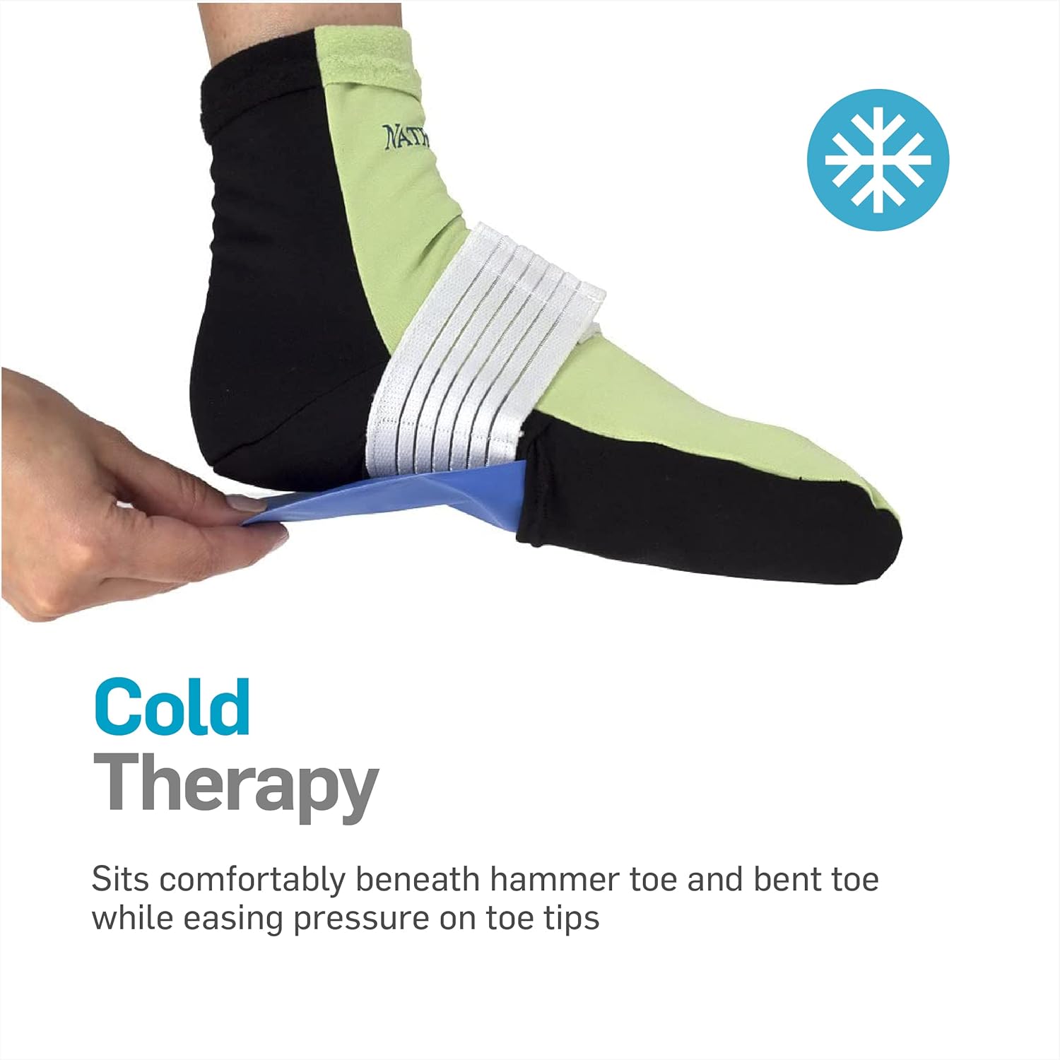Freezer-ready gel socks for cold therapy to reduce arch and heel inflammation