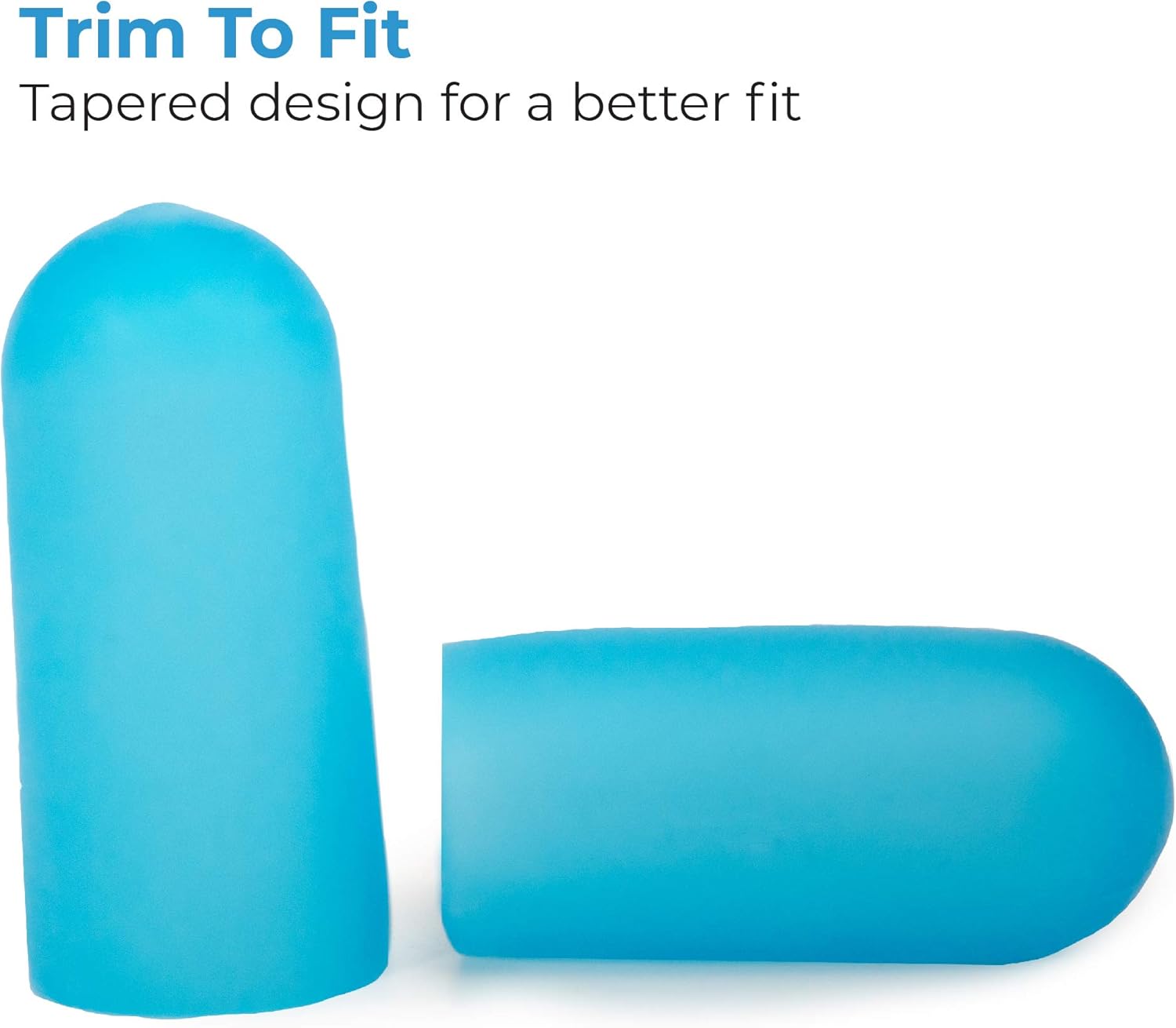 M2 medical-grade gel toe sleeve releasing mineral oil, vitamin E, and aloe