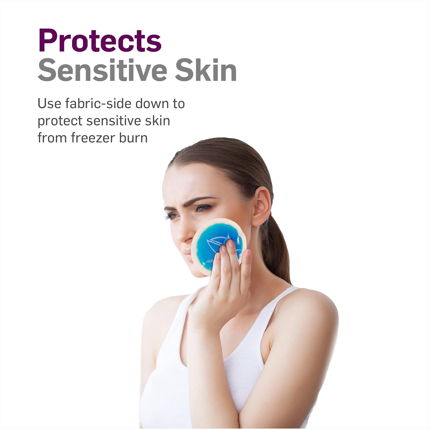 Small Gel Ice Cold Packs for Face – 4" Round, Reusable Cold Compress (5-Pack).