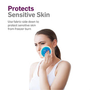 Small Gel Ice Cold Packs for Face – 4" Round, Reusable Cold Compress (5-Pack).