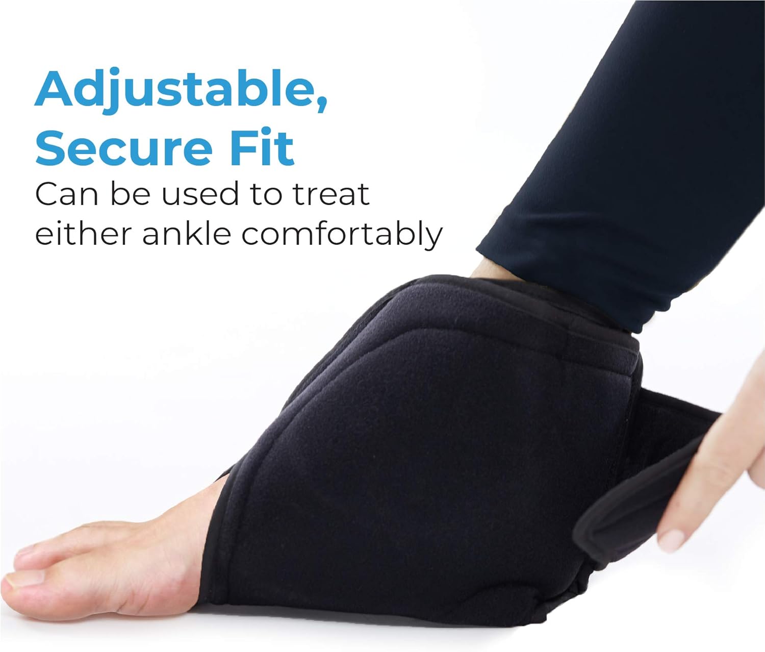 Mobility-friendly ankle wrap for sports injury recovery and post-surgery care