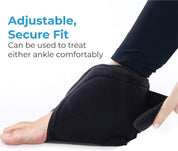 Mobility-friendly ankle wrap for sports injury recovery and post-surgery care