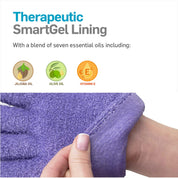 Close-up of inner gel lining that locks in moisture for silky-soft hands