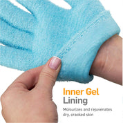 Reusable, hypoallergenic gel gloves and socks for at-home spa care