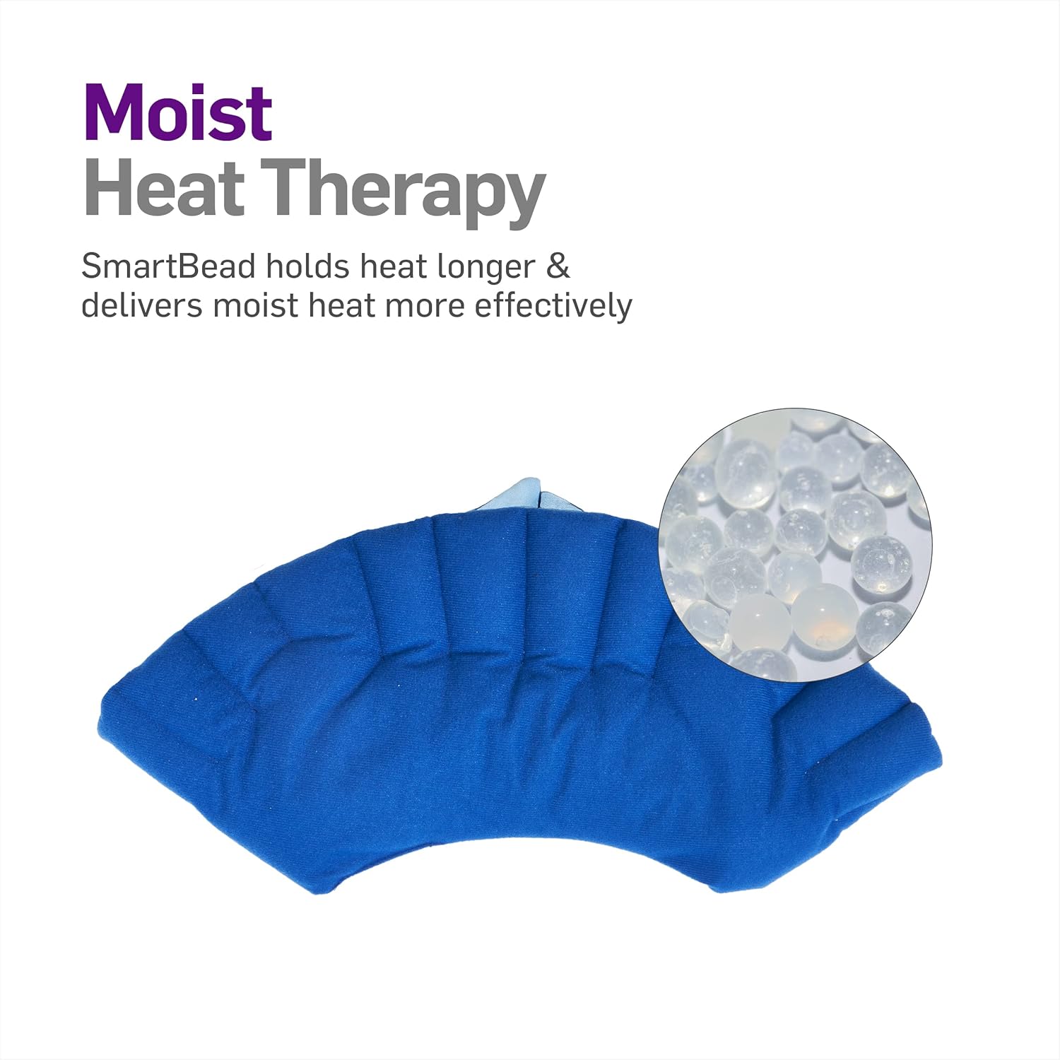 Heat Shield Technology shoulder wrap with silica bead filling for long-lasting warmth