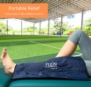 Freezer-ready gel cold pack staying pliable for comfortable therapy
