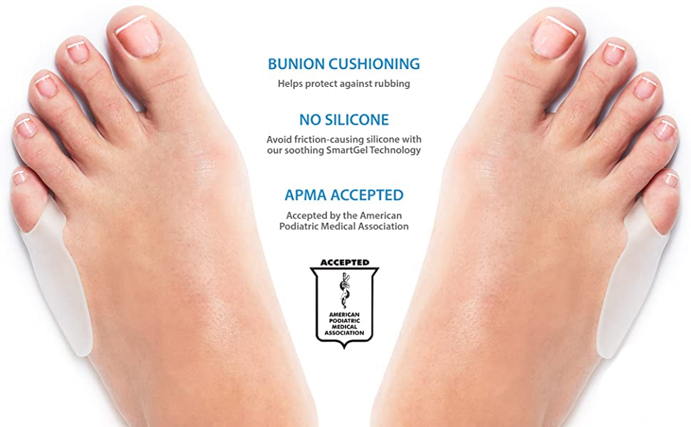 Reusable, hypoallergenic pinky toe protector for left or right foot