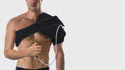 Video demonstrating how to use the adjustable hot and cold compression shoulder brace, including how to apply the brace, insert the gel pack, and use the air pump for custom compression.