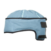 The cap displayed flat, revealing its rounded top and ponytail-friendly opening for versatile hairstyles.