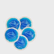 Small Gel Ice Cold Packs for Face – 4" Round, Reusable Cold Compress (5-Pack).