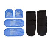 Cold Therapy Socks in black with ice packs