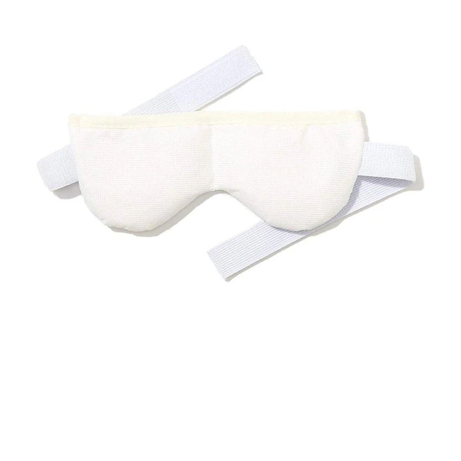 SmartBead dry eye mask delivering moist heat therapy for dry, tired eyes