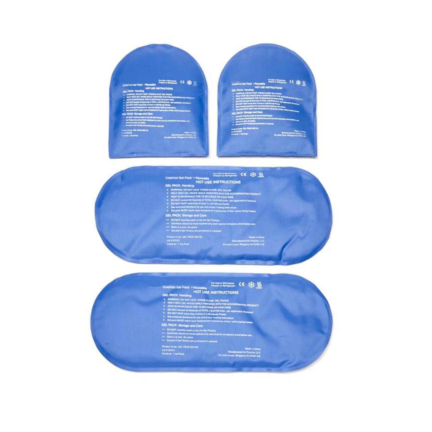 Replacement full-foot and half-size gel packs for NatraCure Cold Therapy Socks