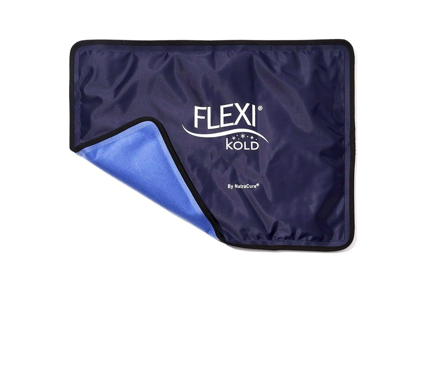 FlexiKold gel cold pack with straps providing targeted cold therapy