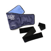 Cold pack positioned across upper spine and trapezius for inflammation control