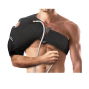 Universal shoulder hot/cold compression brace with removable gel pack