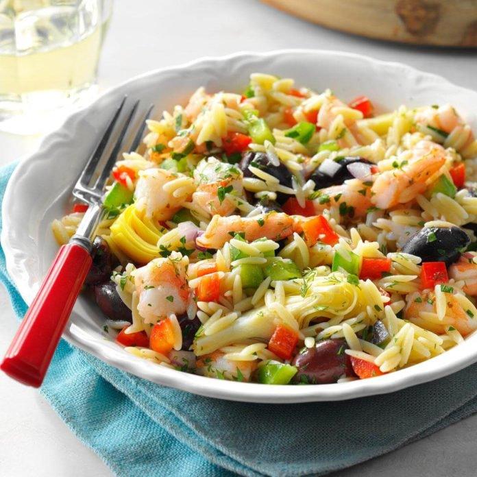 Mediterranean Shrimp Orzo Salad | NatraCure